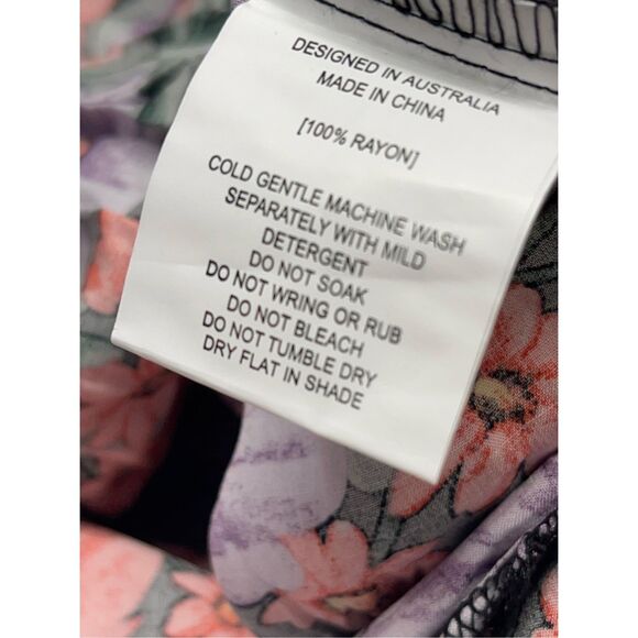 ATL Abel The Label Anthropologie Skirt Maxi Women XS Floral Pink Cottagecore New - Picture 10 of 13